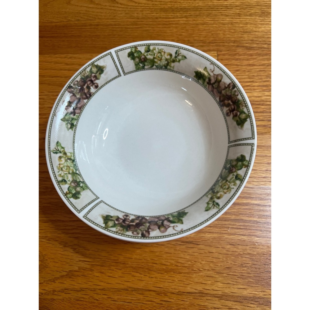 Oneida Casual Settings Tuscan Grapes Soup/Cereal Bowls Set of 4 Cheri Blum